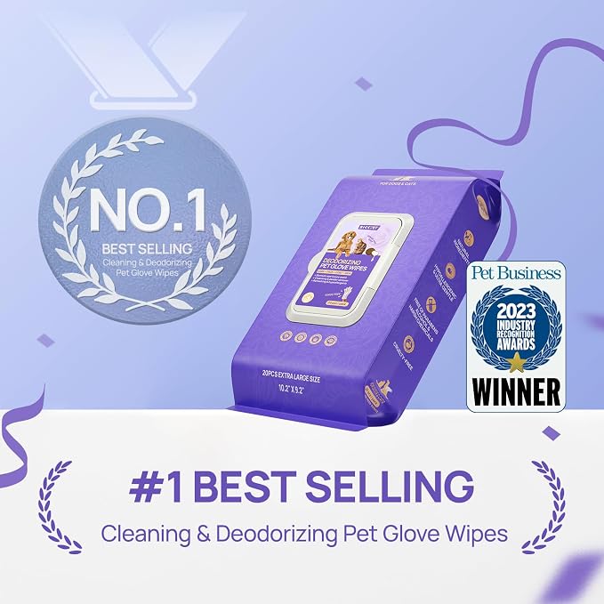 HICC PET Cleaning Deodorizing Glove Wipes - Image 6