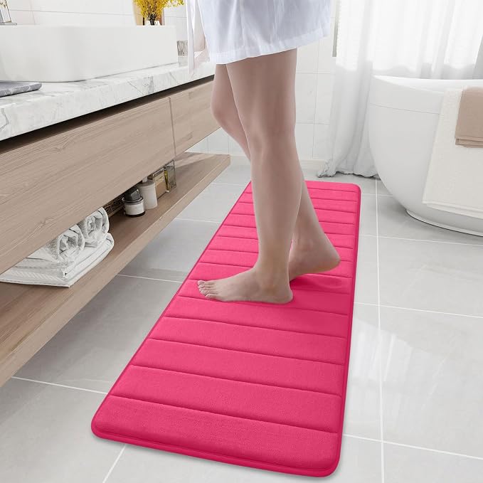 Buganda Memory Foam Bath Mat, Ultra Soft and Non-Slip Bathroom Rugs, Water by Buganda