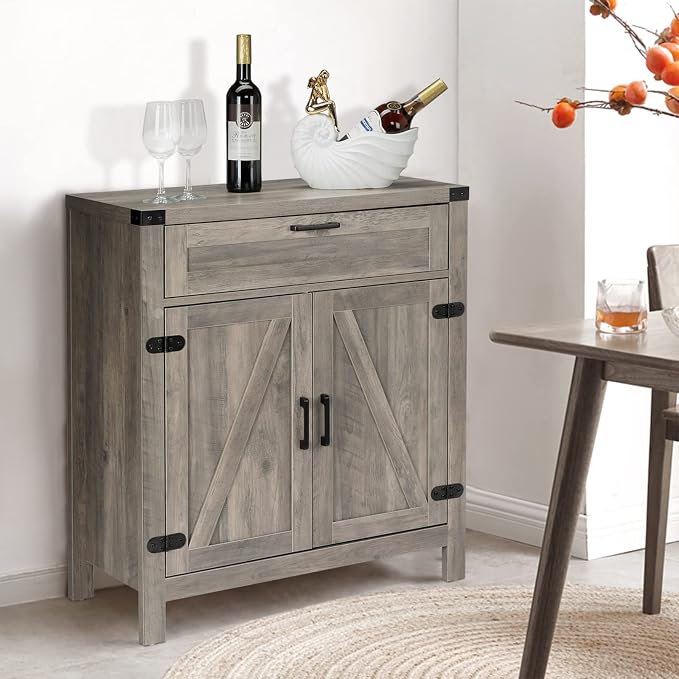 VINGLI Modern Farmhouse Sideboard Buffet Cabinet - Image 3