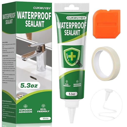 1 Pack Silicone Caulk 5.2 Oz Squeeze Tube Waterproof Silicone Sealant by Unknown