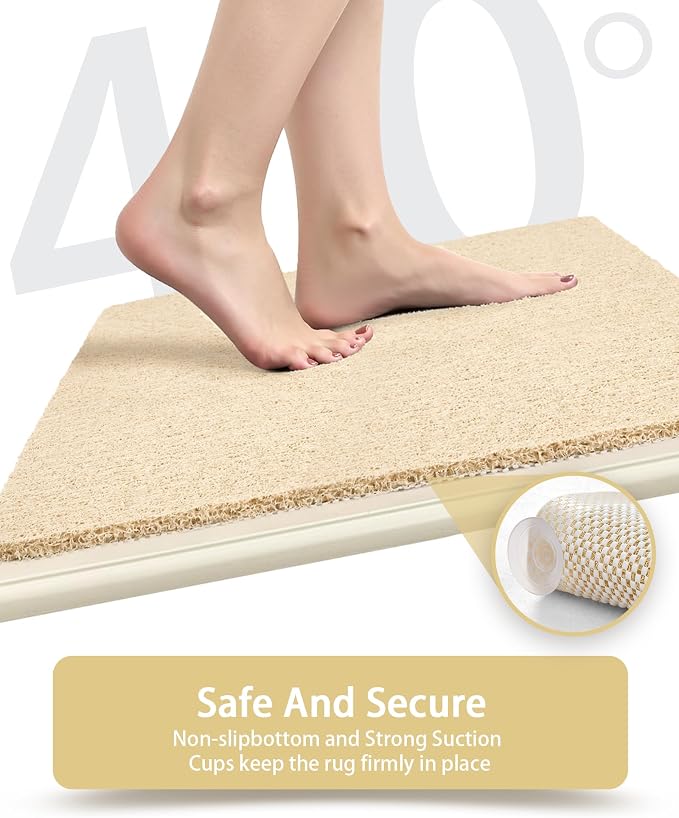 Mecko Non Slip Shower Mats, 17x30 Inch, Anti-Slip Bathtub Mats - Image 5