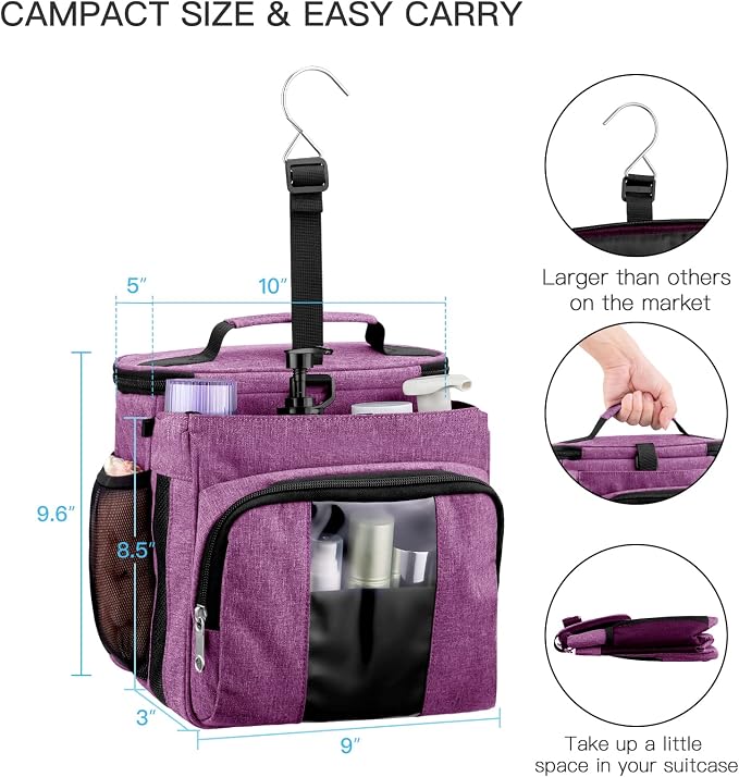 Bukere Portable Shower Caddy College Dorm Room Essential, Shower Caddy Tote Bag - Image 5