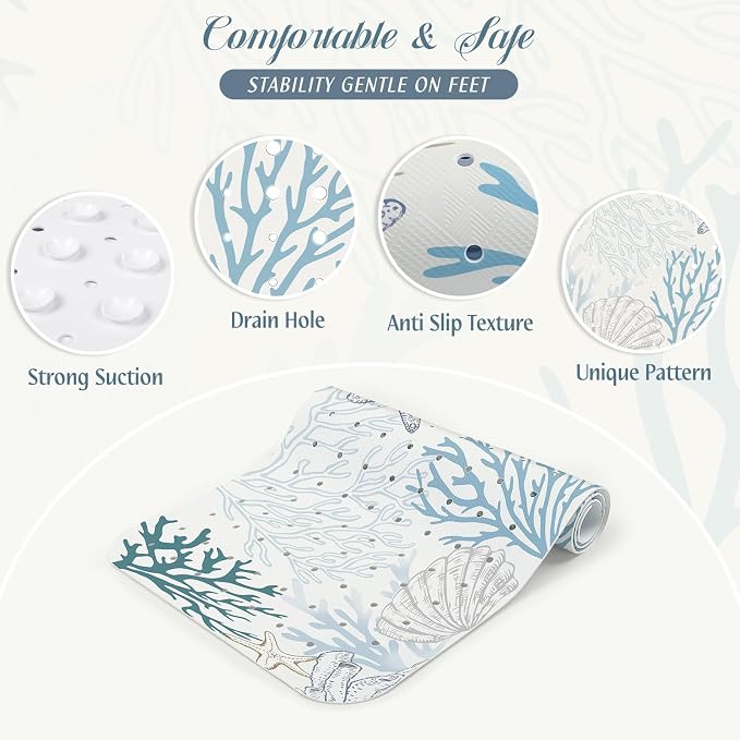 SHUCHING Starfish Coral Bath Mat - Image 3