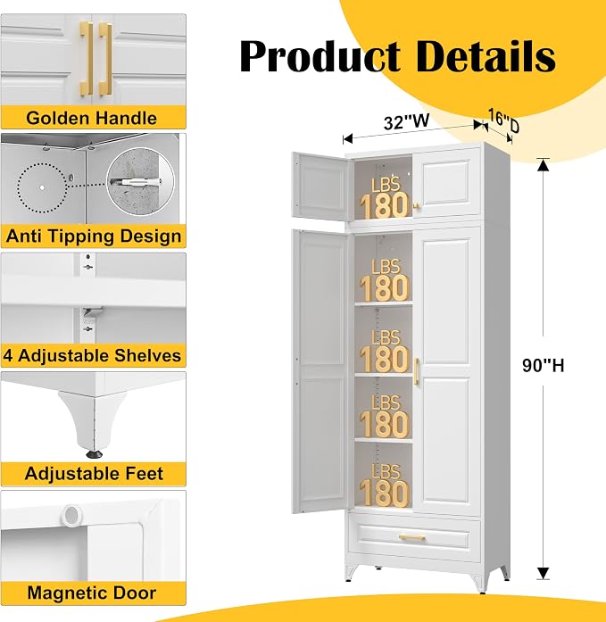 90" Kitchen Pantry Cabinet - Image 2