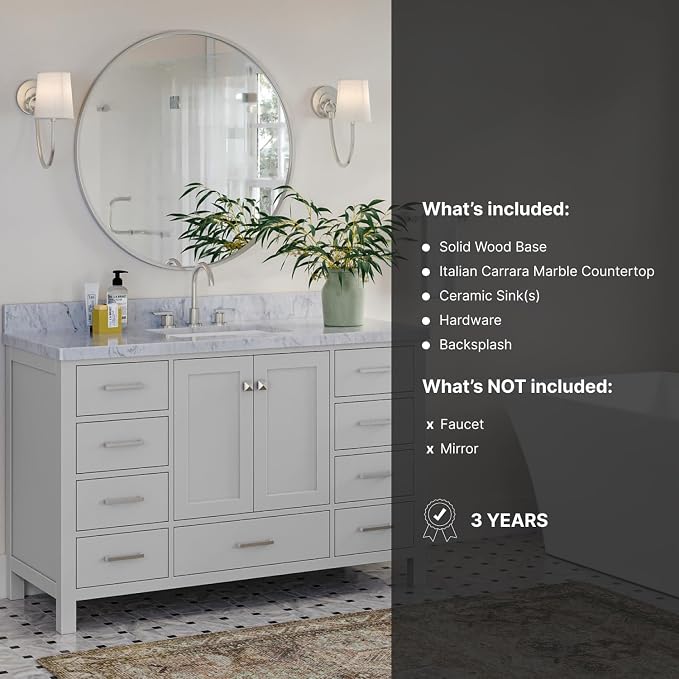 ARIEL Bathroom Vanity 55" Inch - Image 5