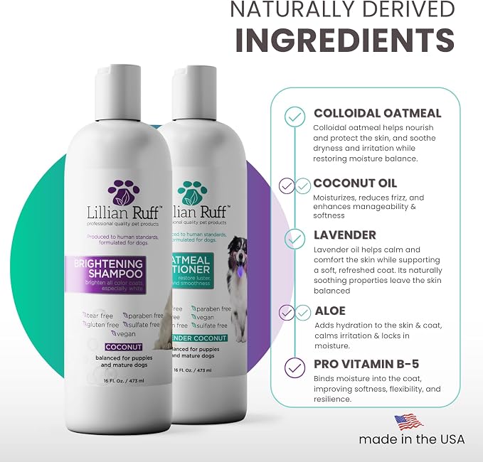 Lillian Ruff Brightening Shampoo & Oatmeal Conditioner Set - Image 5