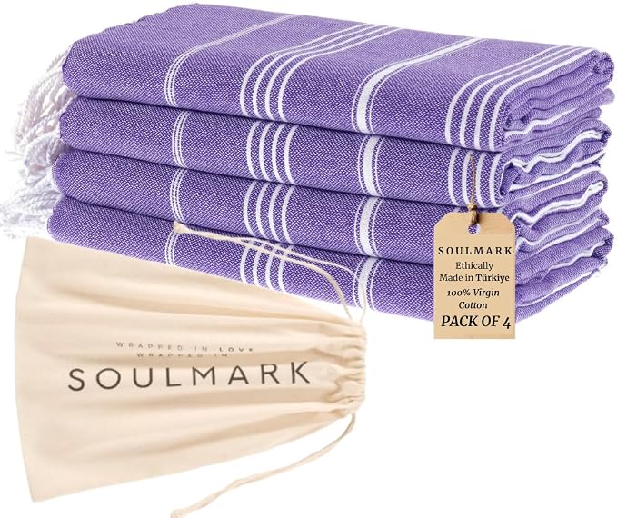 SOULMARK 100% Cotton Turkish Beach Towel by SOULMARK
