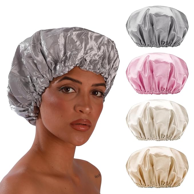 Smilco Reusable Shower Caps 4-Pack by Smilco