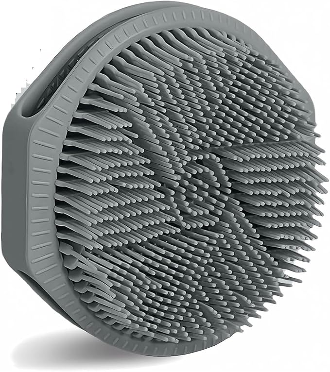 Silicone Body Scrubber, Dual Sided Bath Scalp Massager, 2 in 1 Exfoliating by WelcometoMsiud