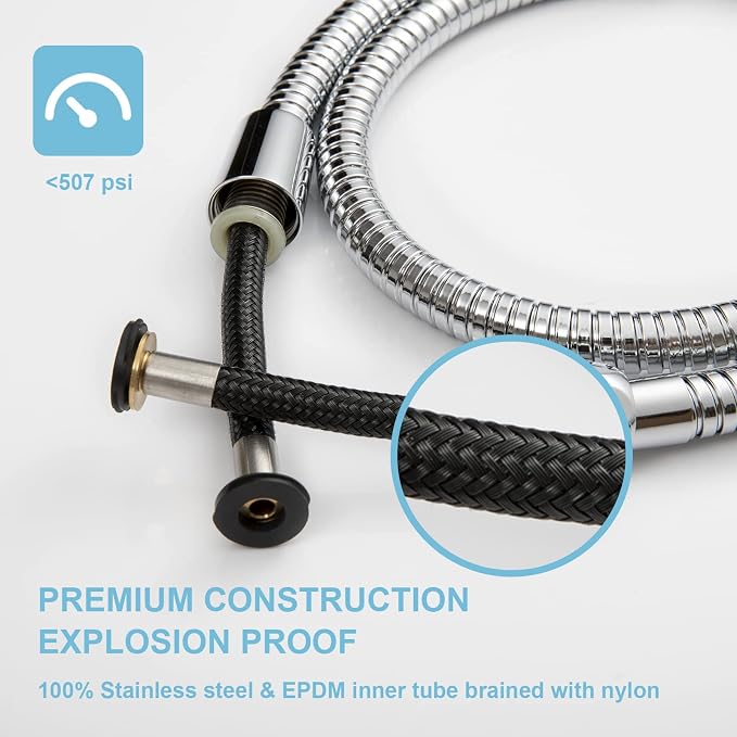 OFFO Shower Hose, 100 in Bidet Hose High Pressure Explosion Proof - Image 2