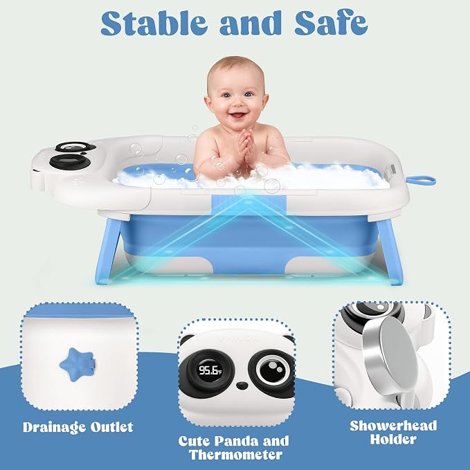 Foldable Baby Bathtub, Lightweight Bathtub - Image 5