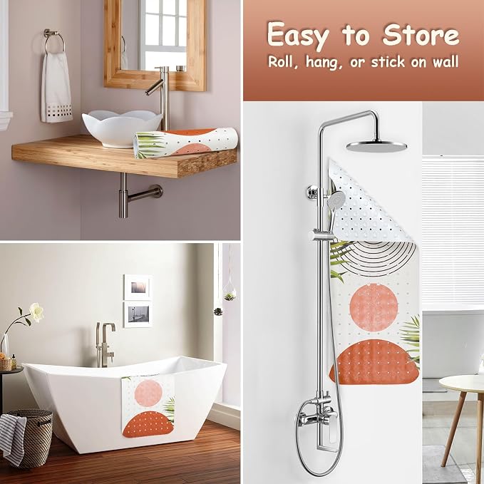 Bathtub Mat Non Slip, Bohemia Extra Long Bath tub Mat Shower Floor Mat - Image 4