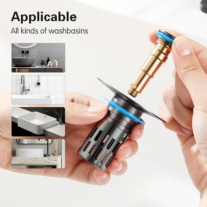 Bathroom Sink Stopper, Pop Up Drain - Image 6
