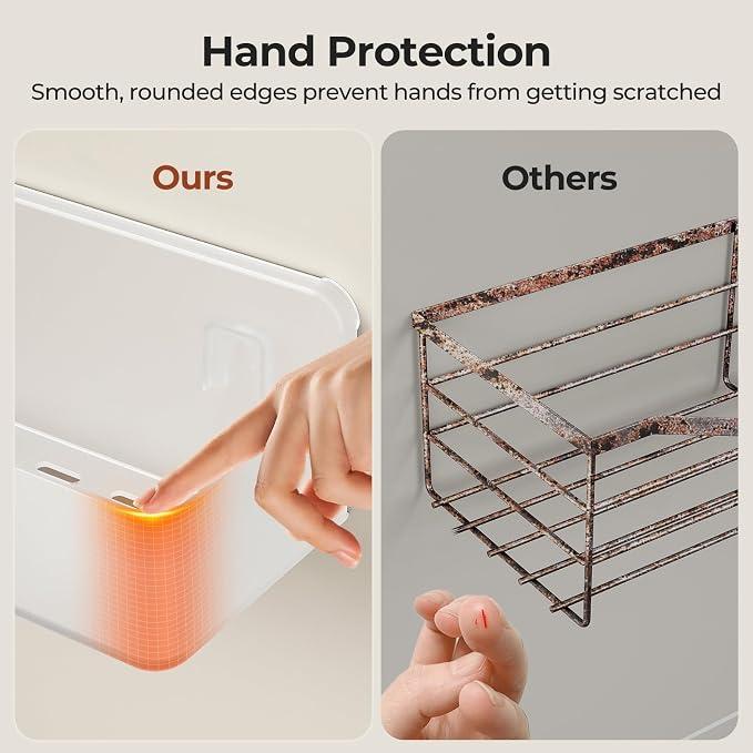 Orimade Shower Caddy 3-Pack, No-Drill Adhesive Shelves - Image 4