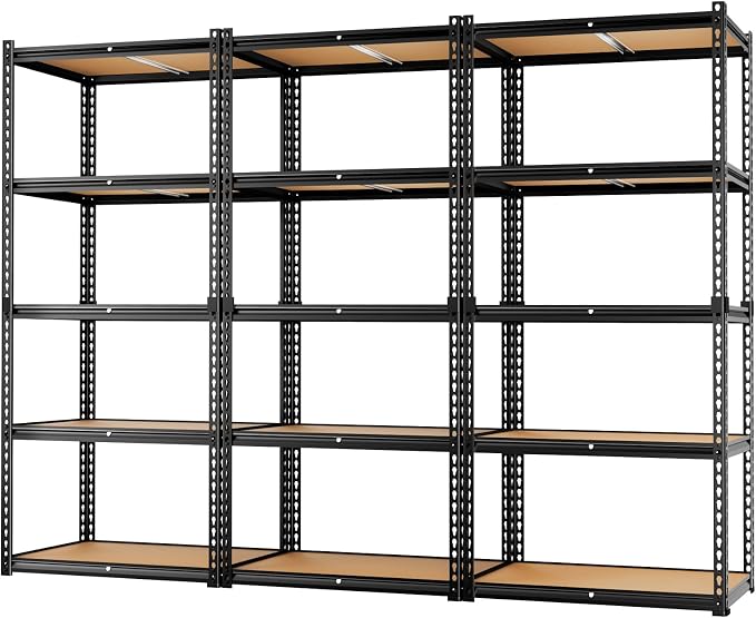 LEVELEVE 5-Tier Heavy Duty Storage Shelving Unit, 2000 lbs Capacity, Adjustable by Enjoyyourlife