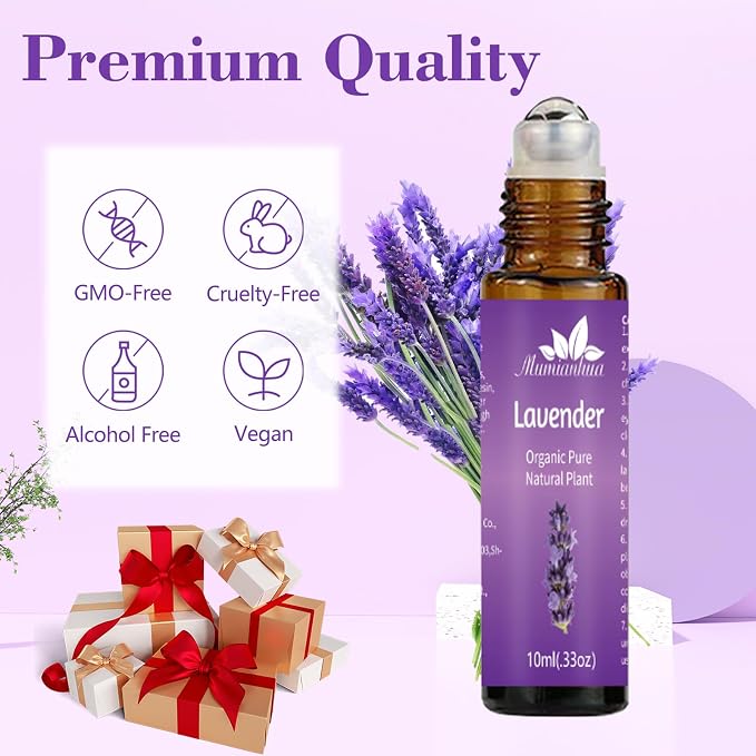 Lavender Essential Oil Roll On for Bedtime & Relaxation, Pre-Diluted - Image 2