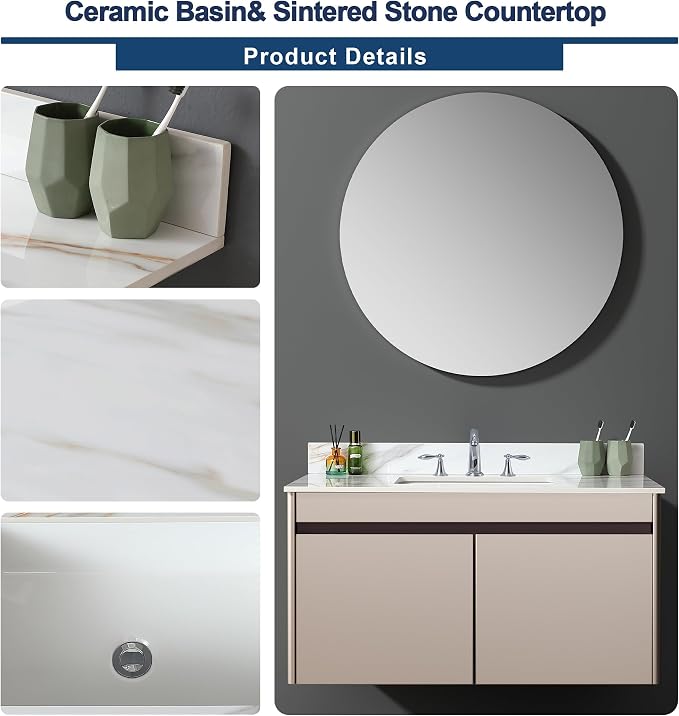 Montary 43"x 22" Bathroom Vanity Top - Image 5
