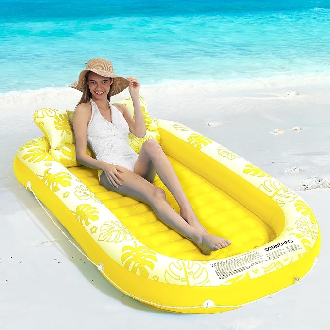 Inflatable Tanning Pool Lounger Float - Image 9