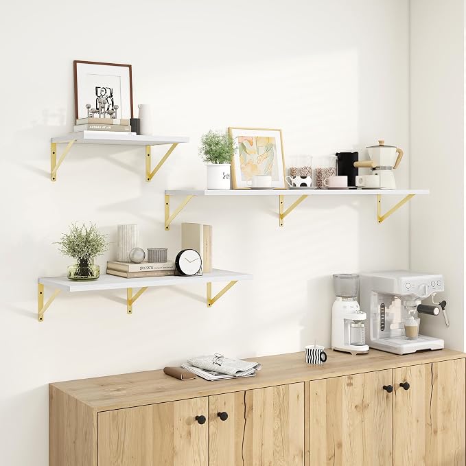 Floating Shelves for Wall, 12 Inch Deep Floating Shelves Set of 2, 55W x 12D - Image 7
