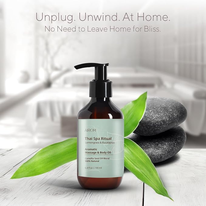 AiROM Lemongrass & Eucalyptus Massage Oil - Image 8