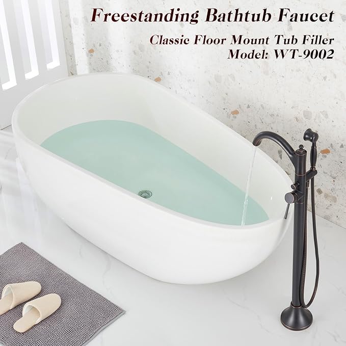 Freestanding Bathtub Faucet, Classic Free Standing Tub Faucet - Image 2