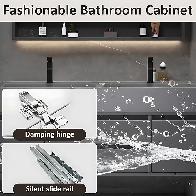 Floating Double Bathroom Vanity - Image 7