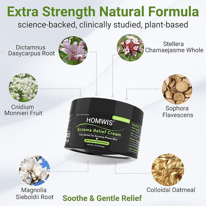 Eczema Cream, Dermatitis & Rashes Treatment, Moisturizer - Image 5