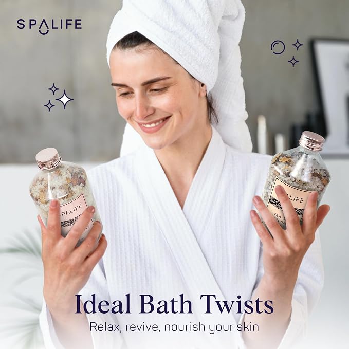 SpaLife Tea Spa Petal-Infused Effervescent Mineral Bath Salts - Image 4