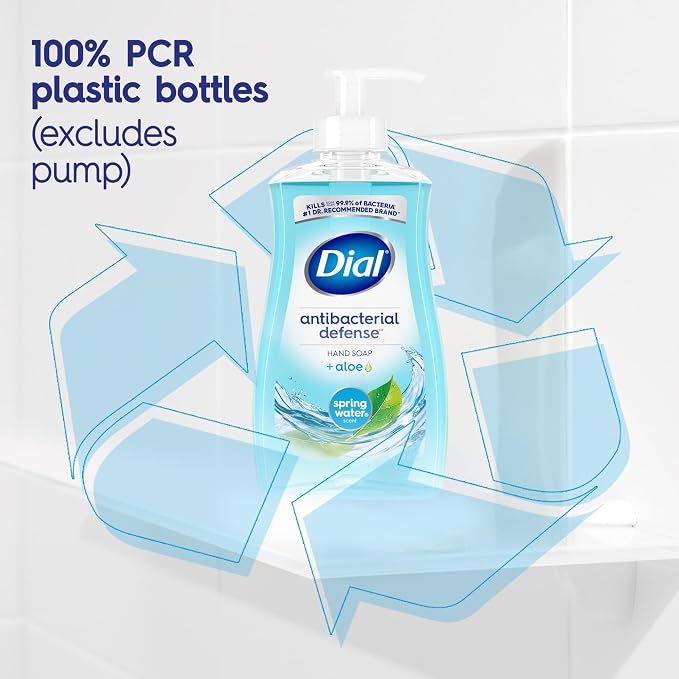 Dial Antibacterial Liquid Hand Soap, Spring Water, 11 fl oz - Image 7