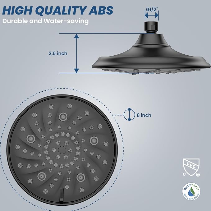 Ryamen Filtered Shower head, Rain Shower Head - Image 2