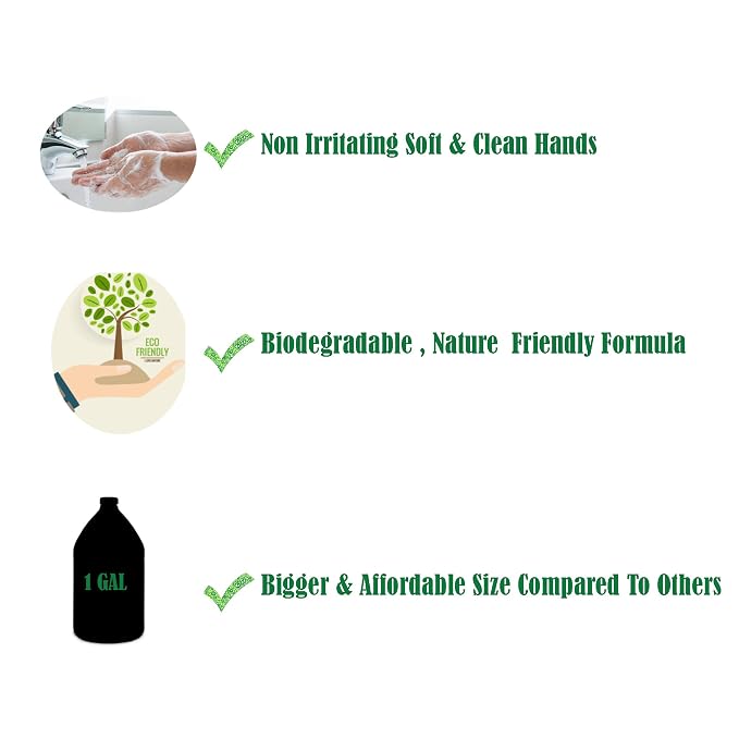 GreenFist Foaming Hand Soap Refills Strawberry Scent Jug Foam Refill Made in USA - Image 6