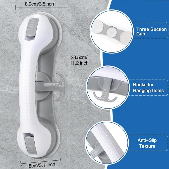 2 Pack Grab Bars for Bathtubs and Showers - Image 2