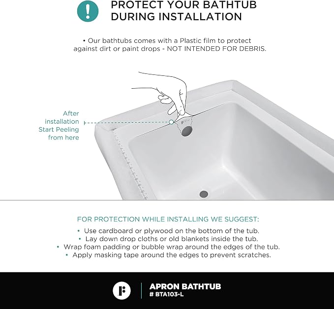 Fine Fixtures Acrylic, Fiberglass Alcove Soaking Bathtub - Image 10