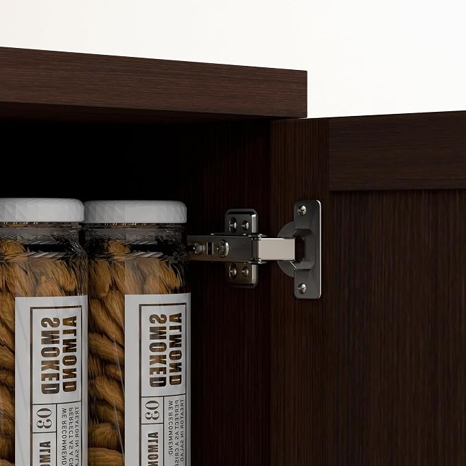 HOMCOM 63" 2-Door Kitchen Pantry, Freestanding Storage Cabinet - Image 9