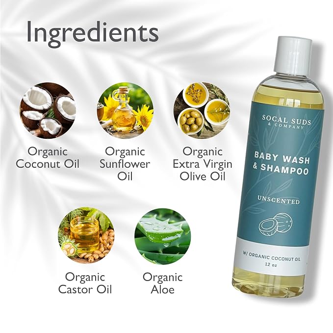 SoCal Suds & Company Organic Baby Shampoo and Body Wash - Image 3
