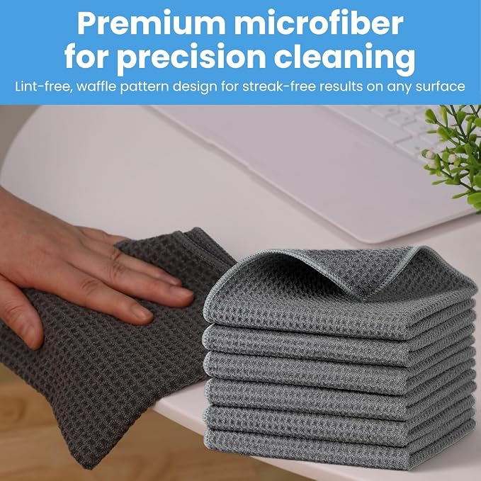 Waffle Weave Microfiber Cloths - Image 2