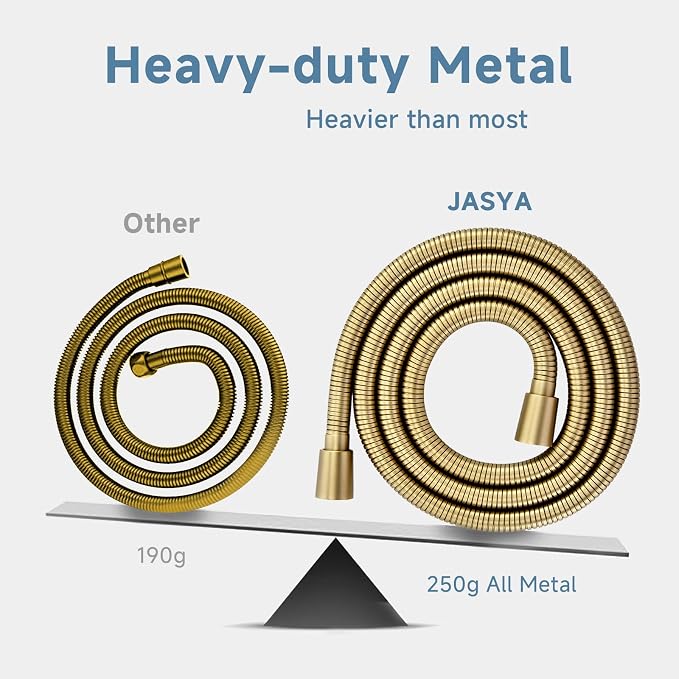 Short Bidet Hose 48 Inches Gold High Pressure Shower Hose Extra Long 304 - Image 5