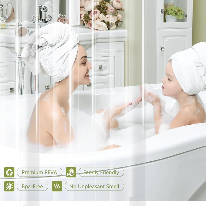Waterproof Clear Shower Curtain Liner - Image 4