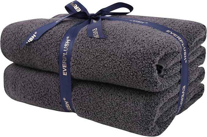 Everplush Diamond Collection Oversized Bath Towel – 2 Pieces, Super Soft & by Everplush