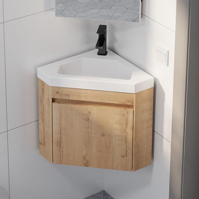 eclife 22" Corner Bathroom Vanity Sink Combo by eclife