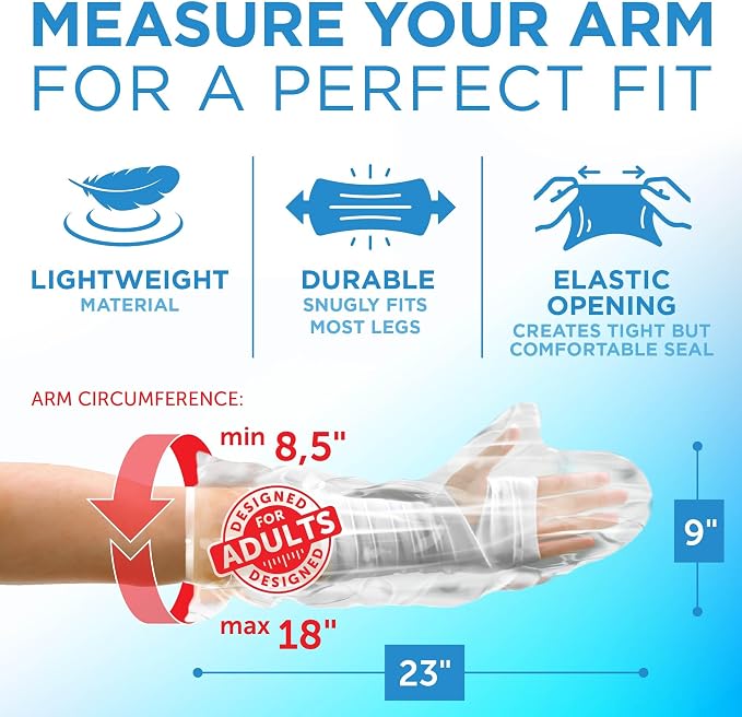 100% Waterproof Cast Covers for Shower Arm - Image 3