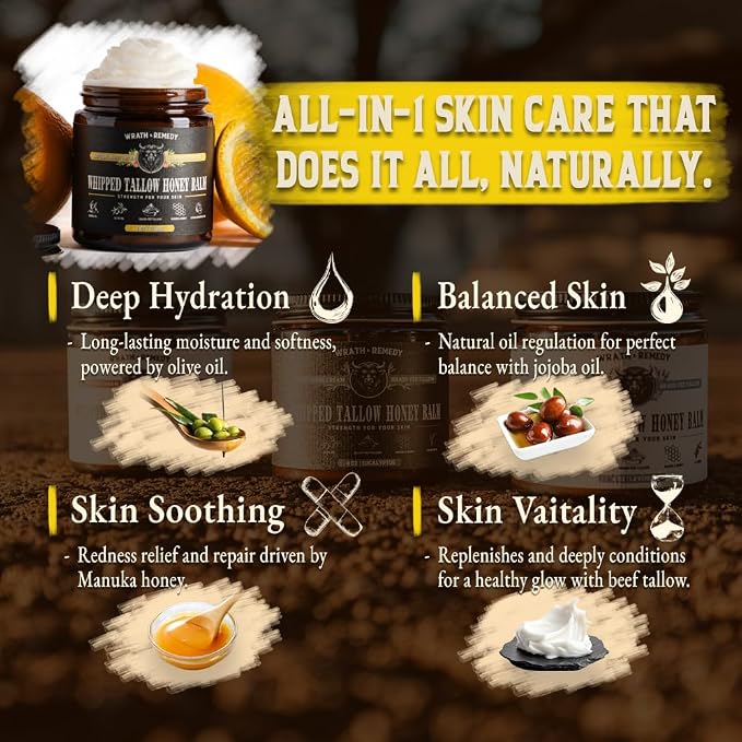 Organic Beef Tallow for Skin - 4 OZ — Grass Fed Beef Tallow for face + Body — - Image 6