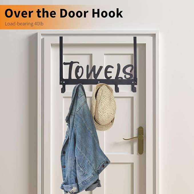 Over The Door Hook, Towel Holder Towel Hook - Image 4
