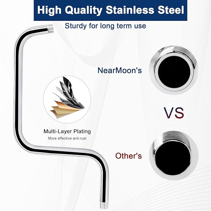 NearMoon S Shape Shower Extension Arm - Image 3