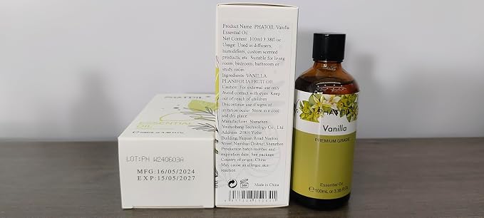 PHATOIL Vanilla Essential Oil 100ML, Vanilla Essential Oils - Image 8