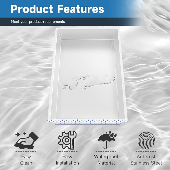 18" X 12" Shower Niche Insert Tile Ready, Niche - Image 4