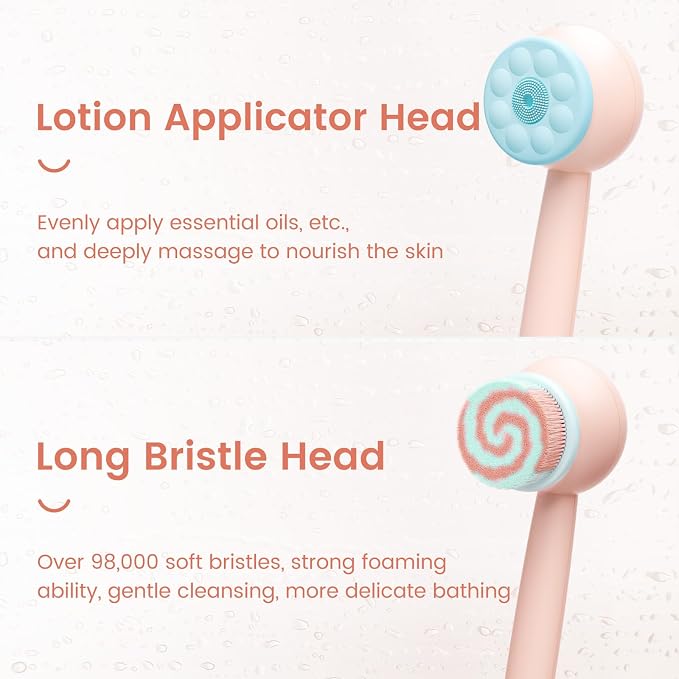 Electric Back Scrubber for Shower Body Brush, Waterproof Shower Body Scrubber - Image 5