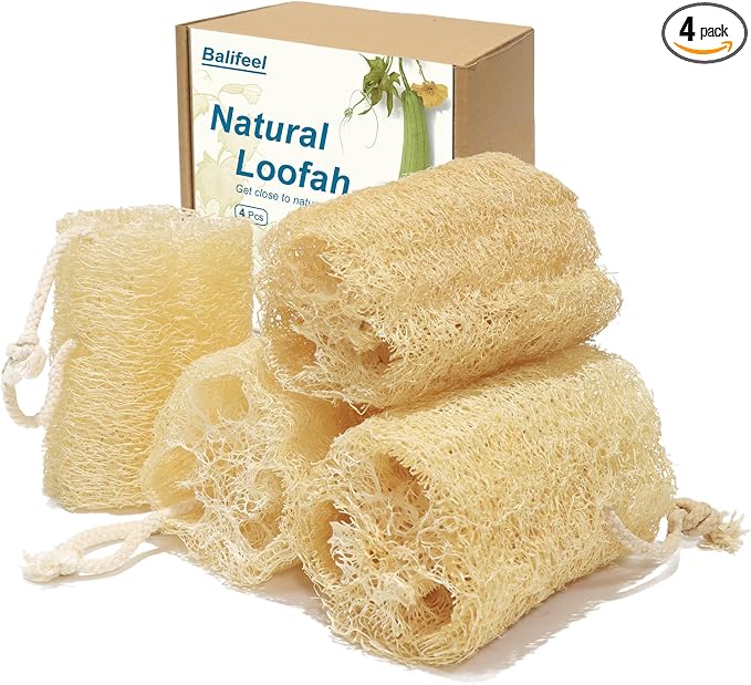 Organic Natural Loofah Sponges 4.7'' Luffa Spa by Unknown