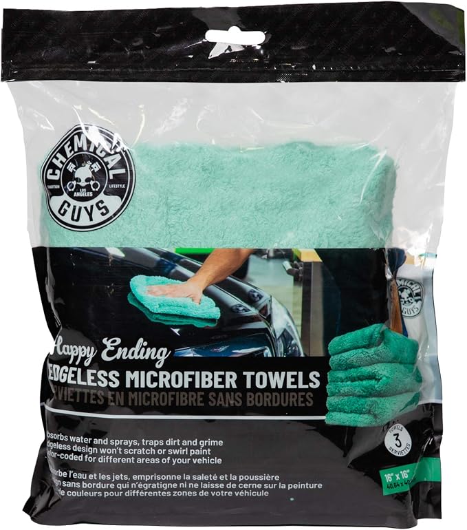 Chemical Guys MIC34603 Happy Ending Ultra Edgeless Microfiber Towel - Image 2