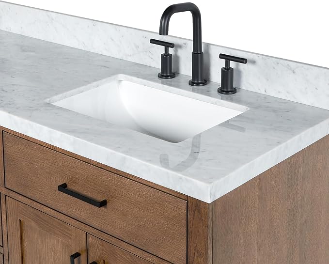 ARIEL Hepburn 73 Inch Double Rectangle Sink Bathroom Vanity - Image 14